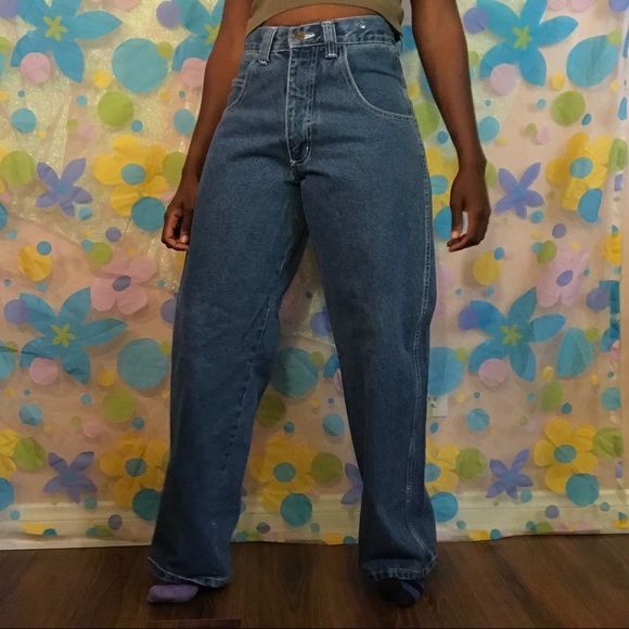 High Waisted Flipflop Jeans Wide Leg 